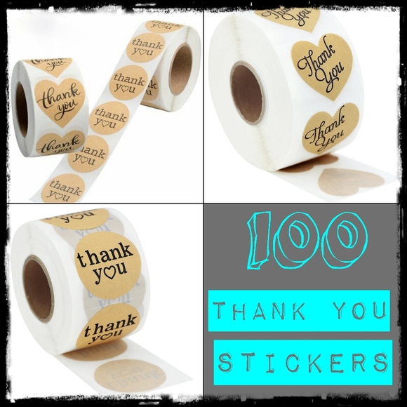 Boutique 9 Other - ♠️SOLD♠️100pc Thank You Stickers